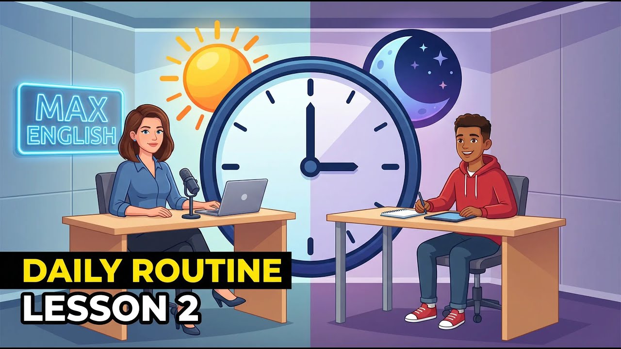 Talk About Your Daily Routine in English! ☀️🌙 | Simple Lesson for Beginners 