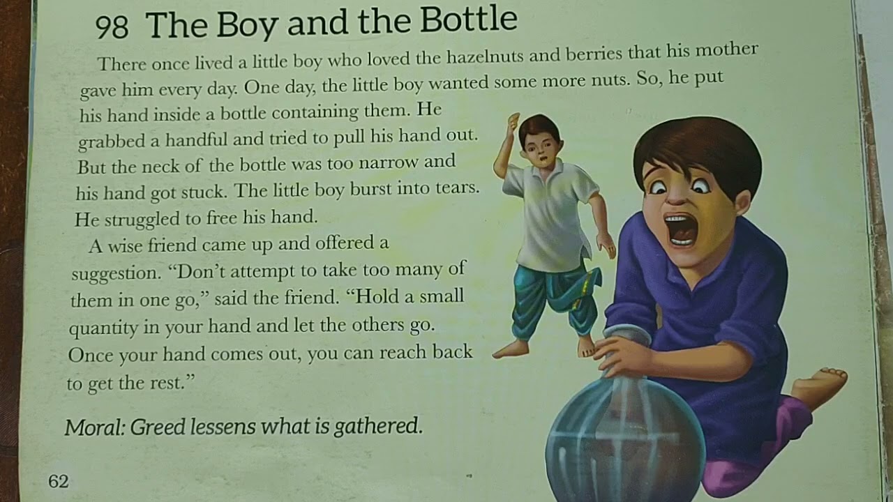The Boy and The Bottle. Short English story for kids.