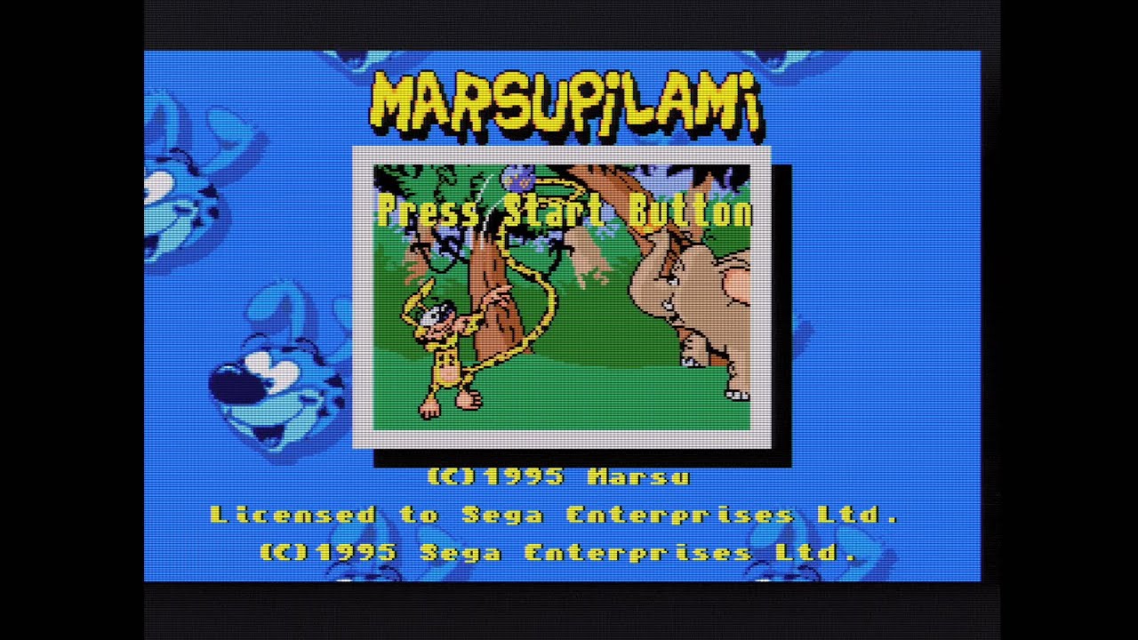 Marsupilami - Real Sega Mega Drive (Genesis) Gameplay