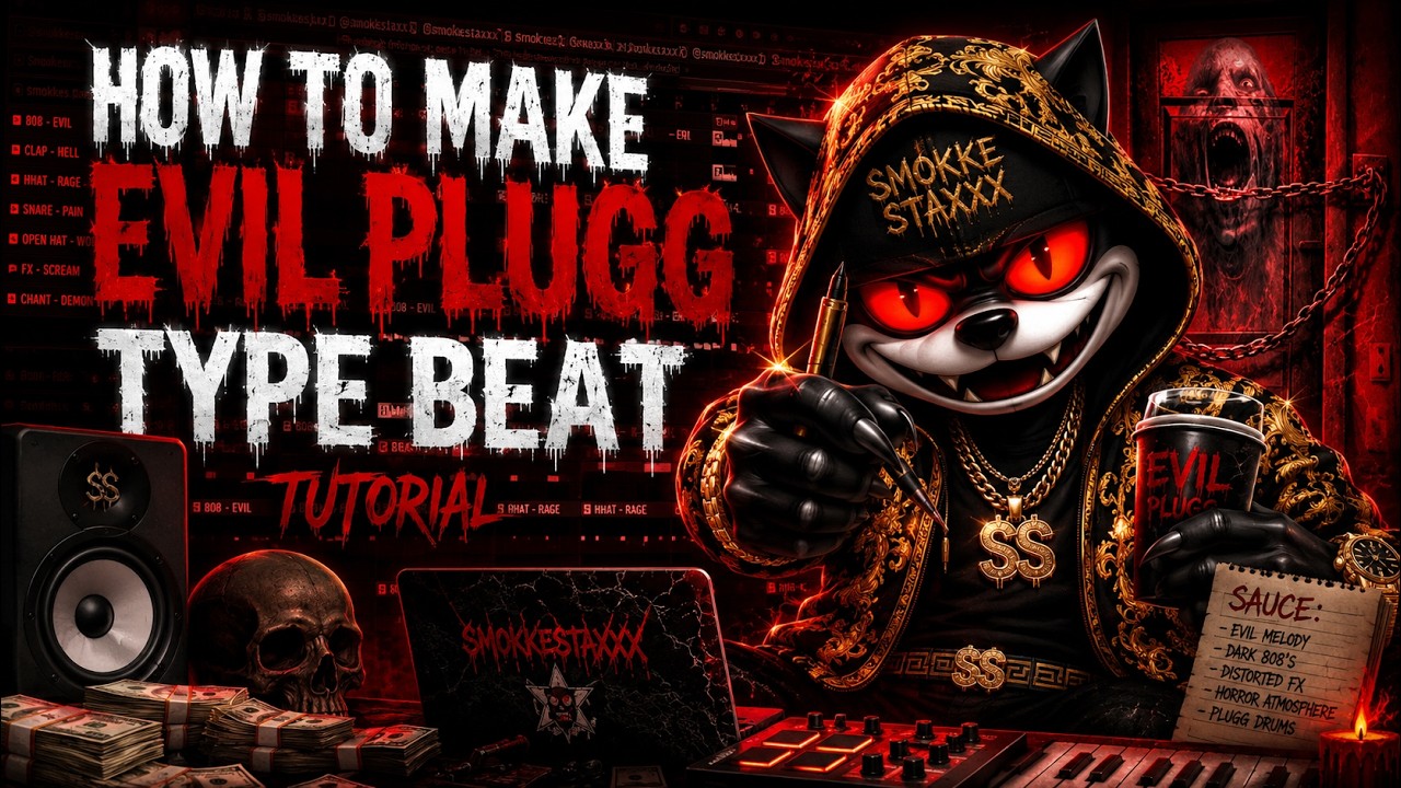 HOW TO MAKE EVIL PLUGG TYPE BEAT | EVILPLUGG BEAT TUTORIAL BY SMOKKESTAXKK
