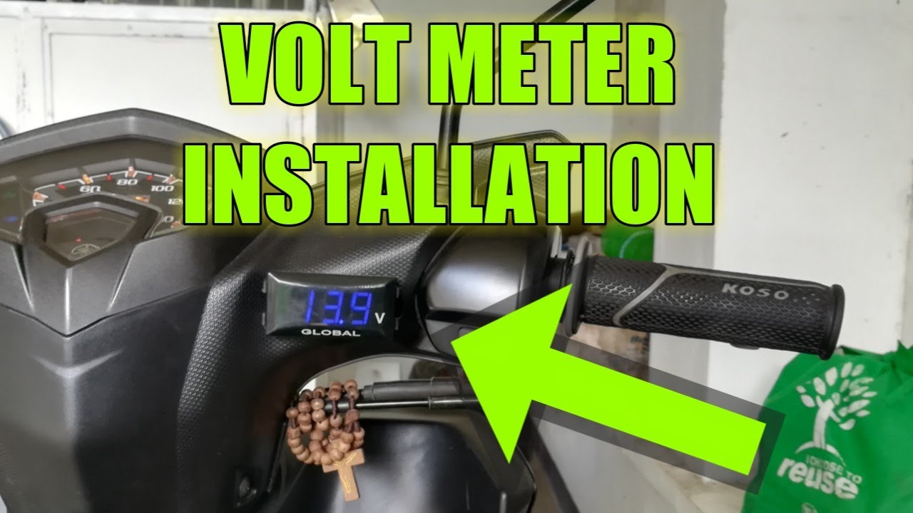 how to install VOLT meter | mio soul i 125 ||