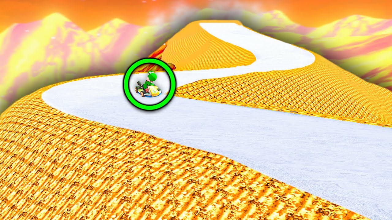 Mario Kart but the Off-road is LAVA