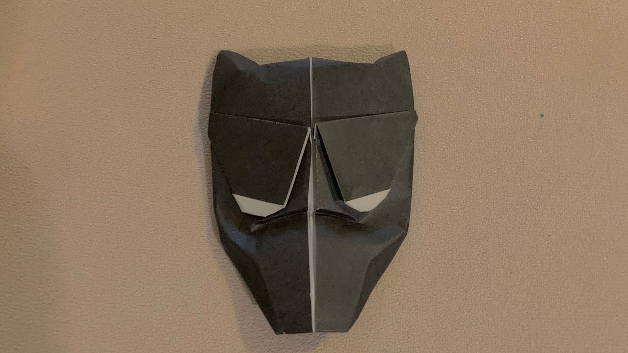 origami black panther mask