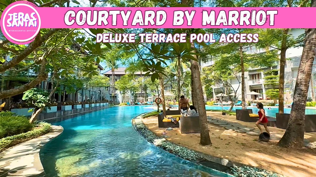 KOLAM RENANG LAGUNA-NYA BEST!😍 | Courtyard By Marriot | Nusa Dua, Bali