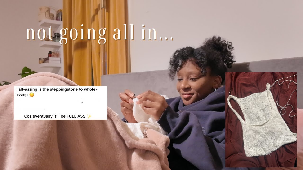 knitting as beginner, the new year, & doing *less* on purpose
