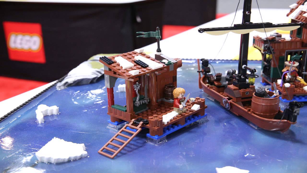 LAKE-TOWN CHASE - LEGO HOBBIT Set 79013 - Time-lapse Build, Stop Motion, Unboxing & Review