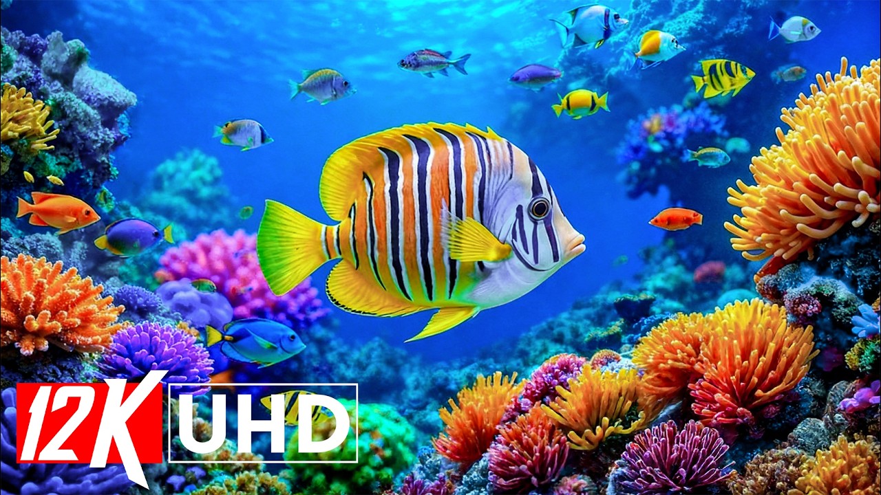 12K Ocean Serenity – Peaceful Marine Life 🐠 Relaxing Aquarium Ambience for Sleep