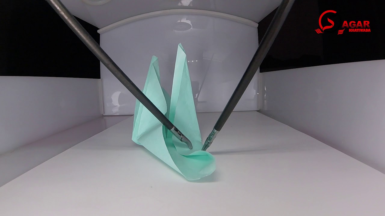 laparoscopic origami: 100 paper crane