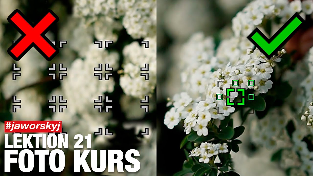 SCHARFE FOTOS? 📸 Stell deine Kamera so ein | Jaworskyj Foto Kurs 📷Lektion 21
