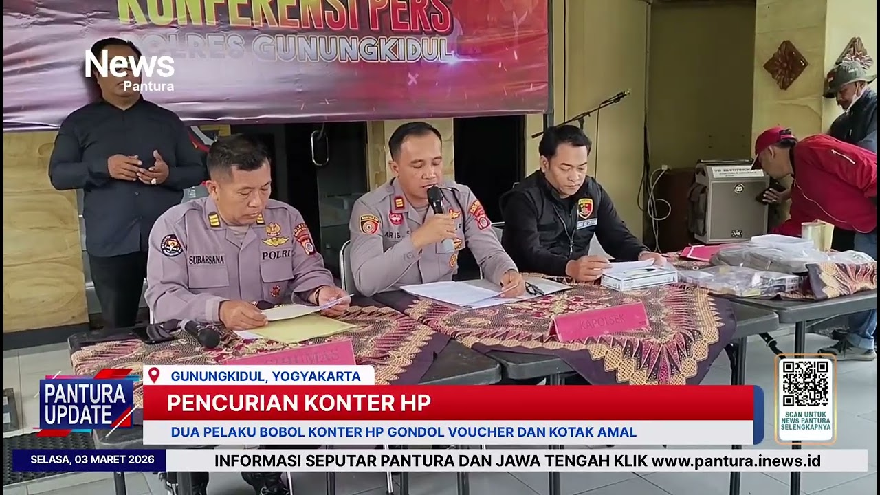 Dua pelaku pembobolan konter HP di Gunungkidul Yogyakarta ditangkap polisi 