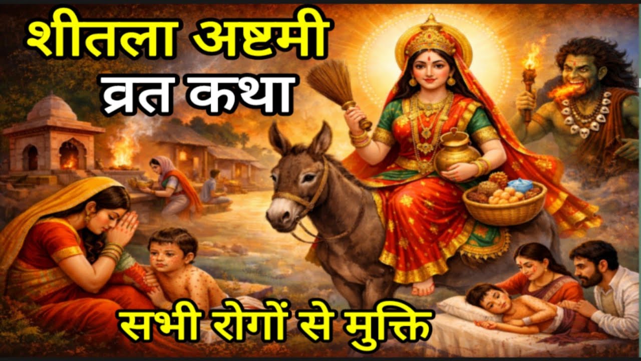 शीतला अष्टमी व्रत कथा #sorts #ytshorts #krishna #bhakti #krishna 