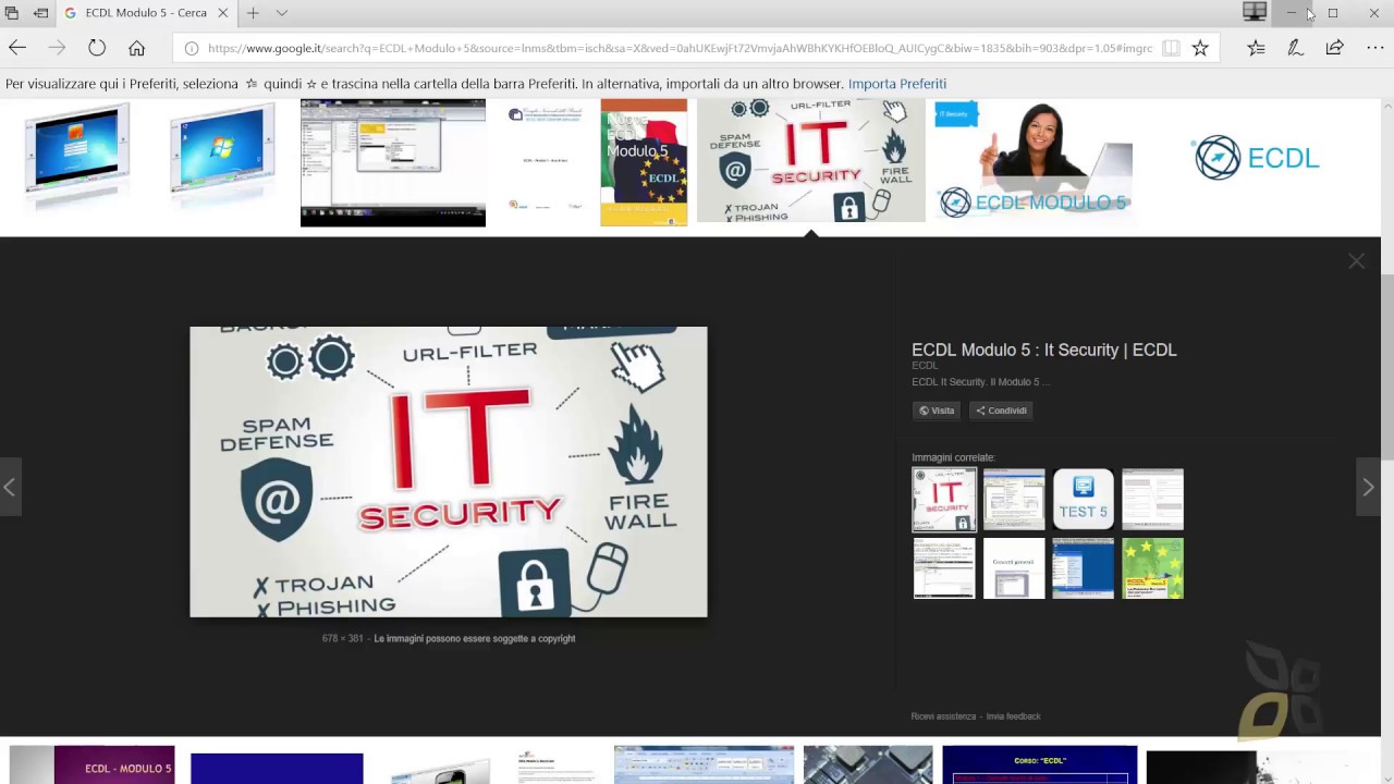 ECDL- Modulo 5 - Sezione 1 - Concetti di Sicurezza dei Dati