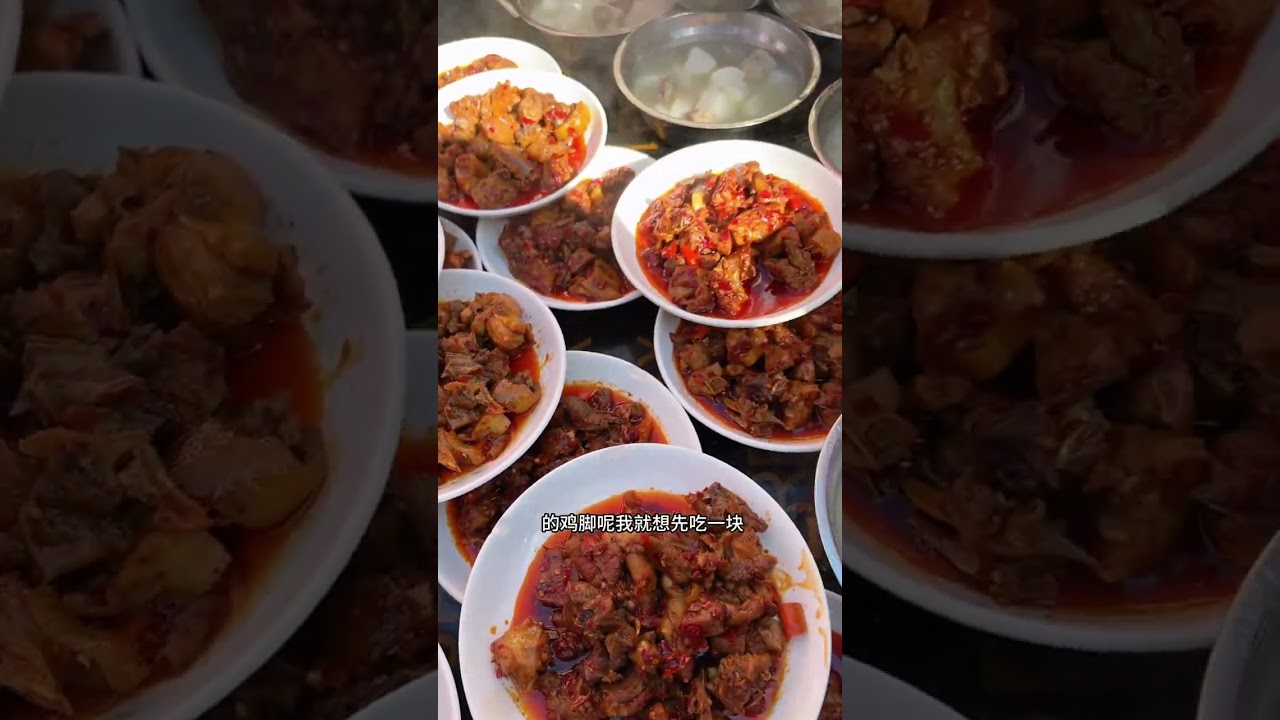今天我家隔壁办满月酒席，早餐也是吃米粉，午饭跟晚餐才是吃米饭，这几天日子好酒席多连着吃三家了，我们这里满月酒席晚饭吃完后，每人都有两个鸡蛋带着回家。#记录真实生活#乡村味道 #贵州