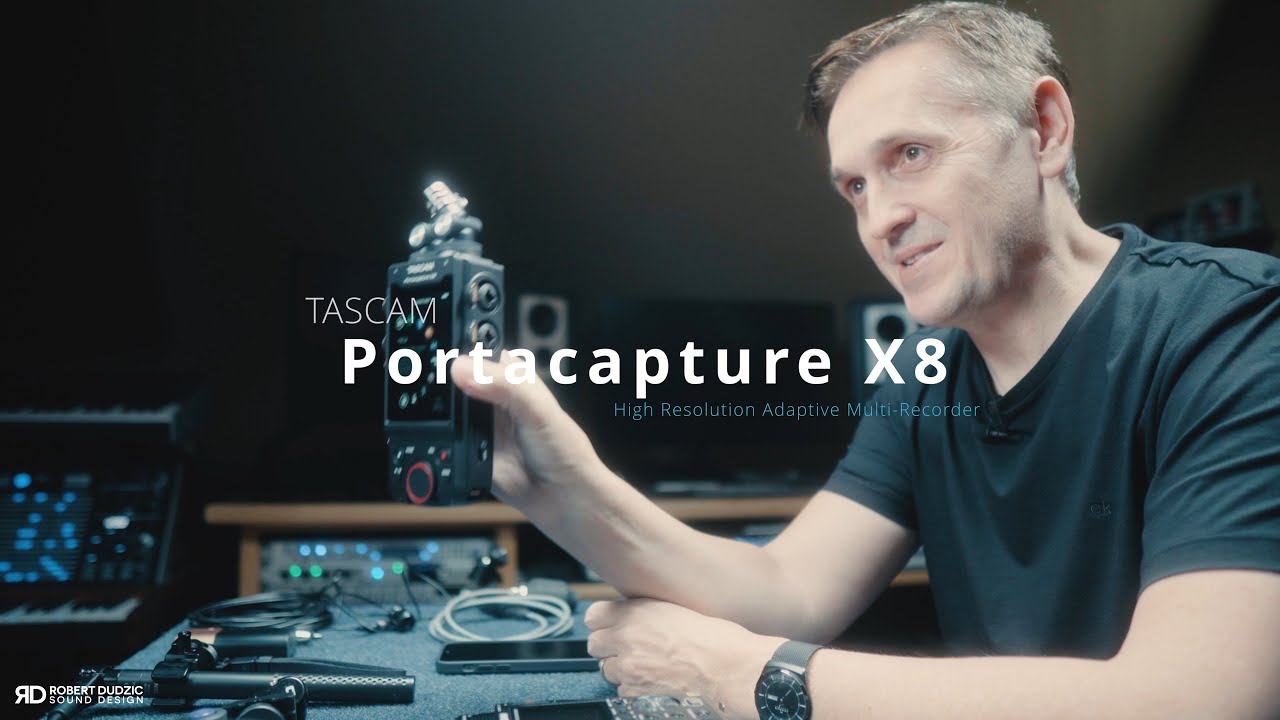 CINEMATIC SOUND Portacapture X8 - High Resolution Adaptive Multi-Recorder, Field Recording,