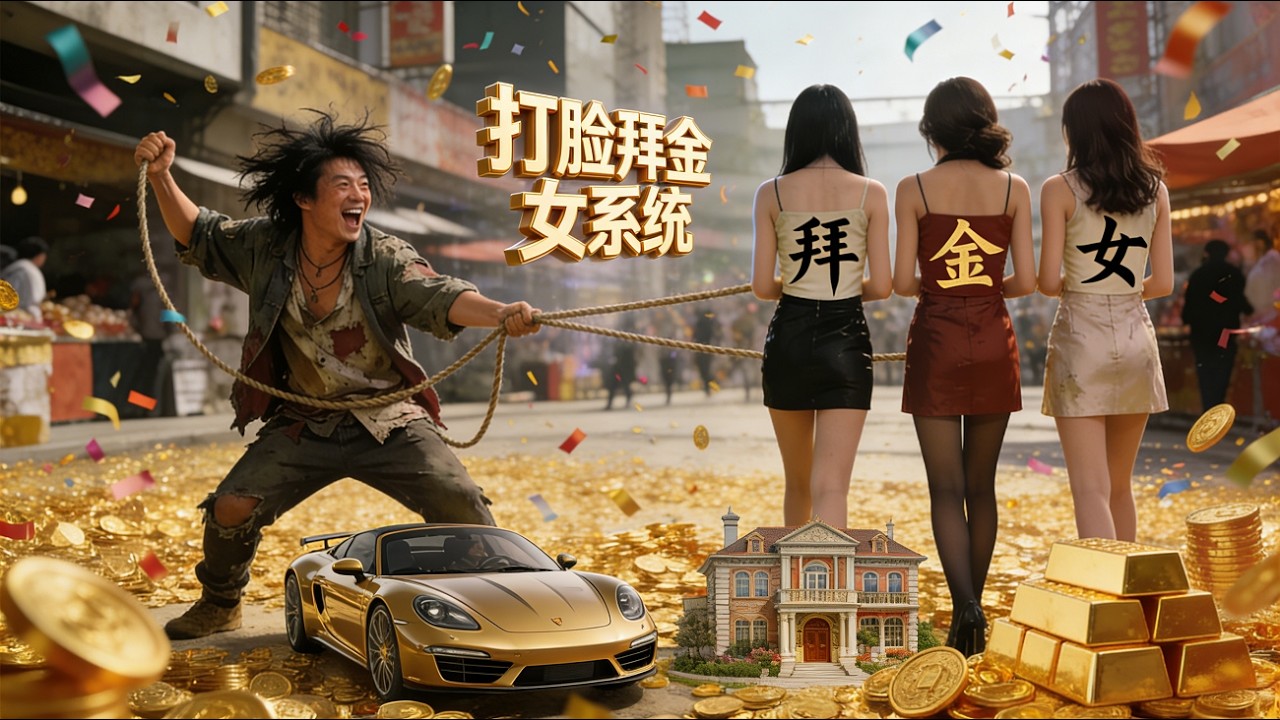 【完結】🔥 打臉拜金女就能獲得跑車、別墅？窮小子用神奇打臉系統致富，走上人生巔峰......
