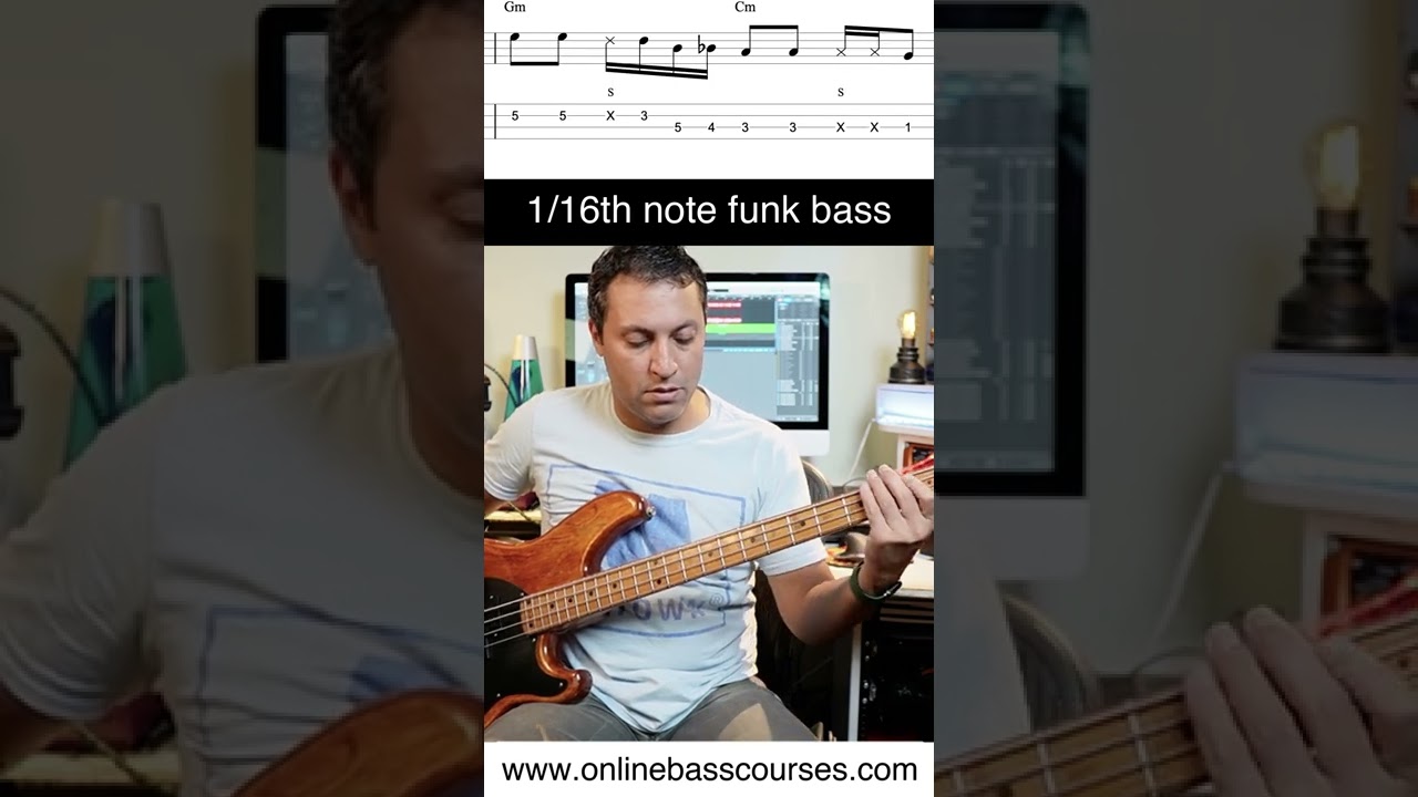 3 Funk Bass Grooves with TAB/Notation