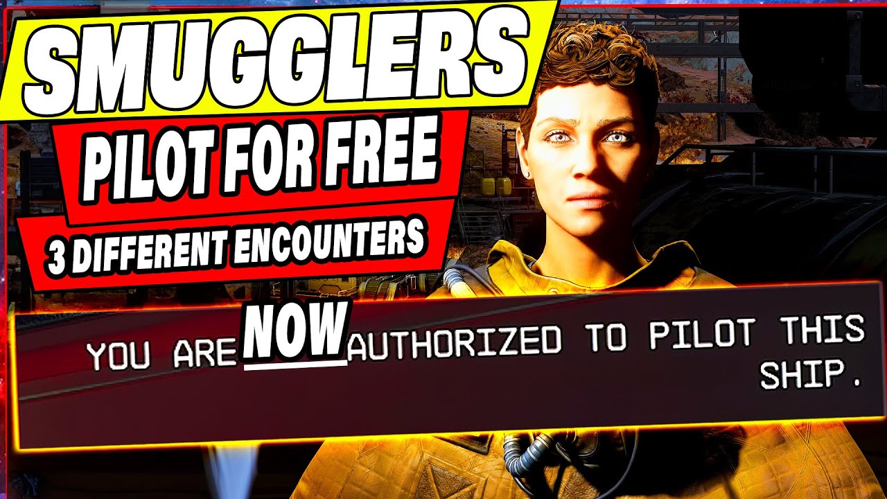 Starfield - Best Methods To Pilot Smuggler Class C Ships (Not Authorized Work Around)