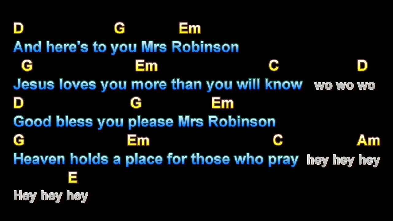 Mrs Robinson, Simon & Garfunkel