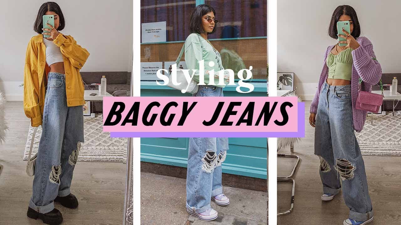 10 ways to style: baggy jeans 🍭🍓🌈