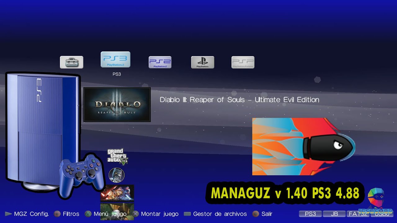 👉 MANAGUNZ  v 1.40 PS3 4.88.