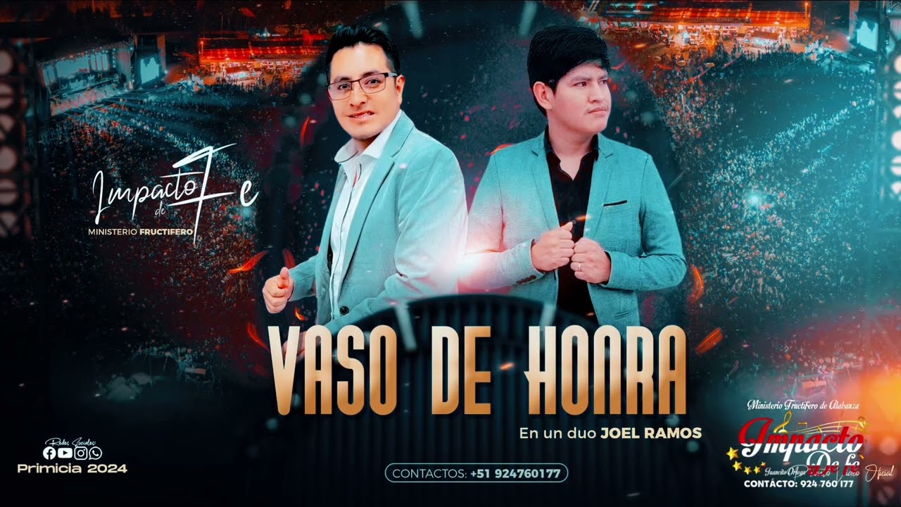 PRIMICIA 2024 MINISTERIO FRUCT&Iacute;FERO DE ALABAZAS.   ///IMPACTO DE FE/// tema VASO DE HONRRA