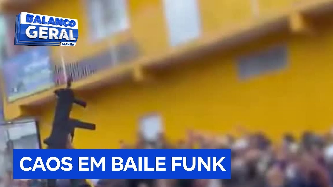 Criminosos exibem armas pesadas durante baile funk na zona norte de SP