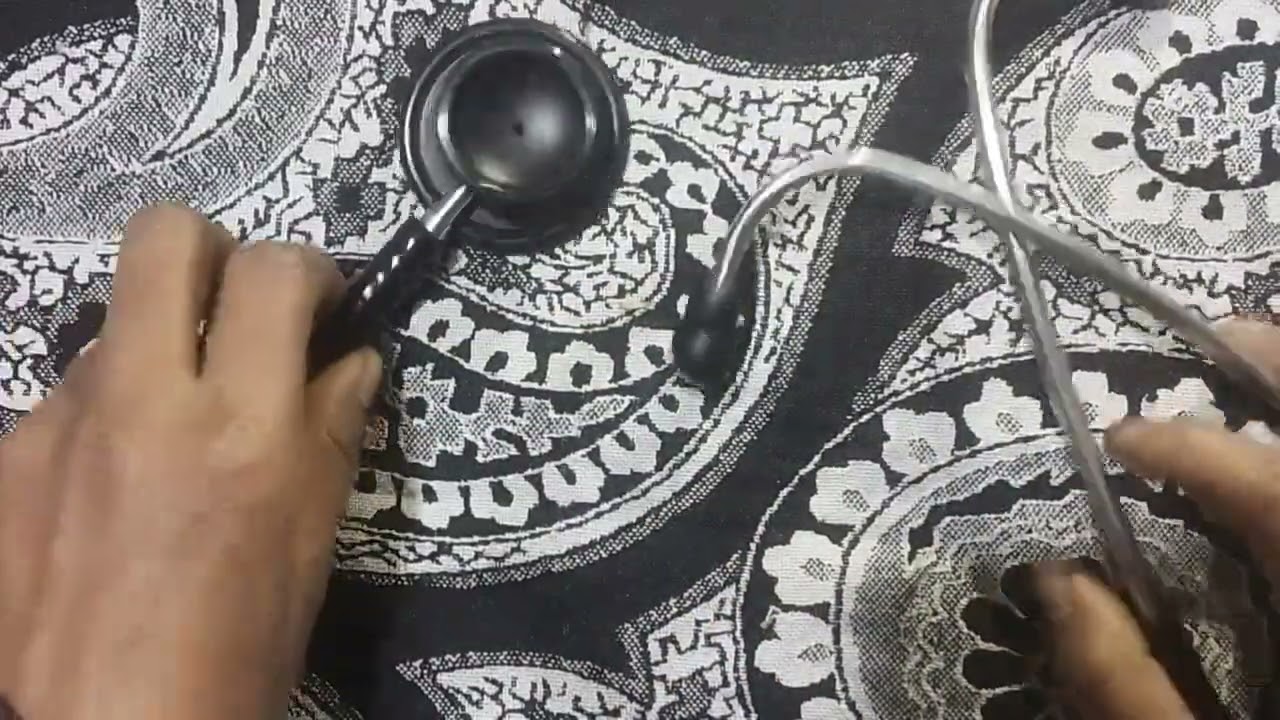How to wear stethoscope and parts of stethoscope/how to on and off stethoscope 