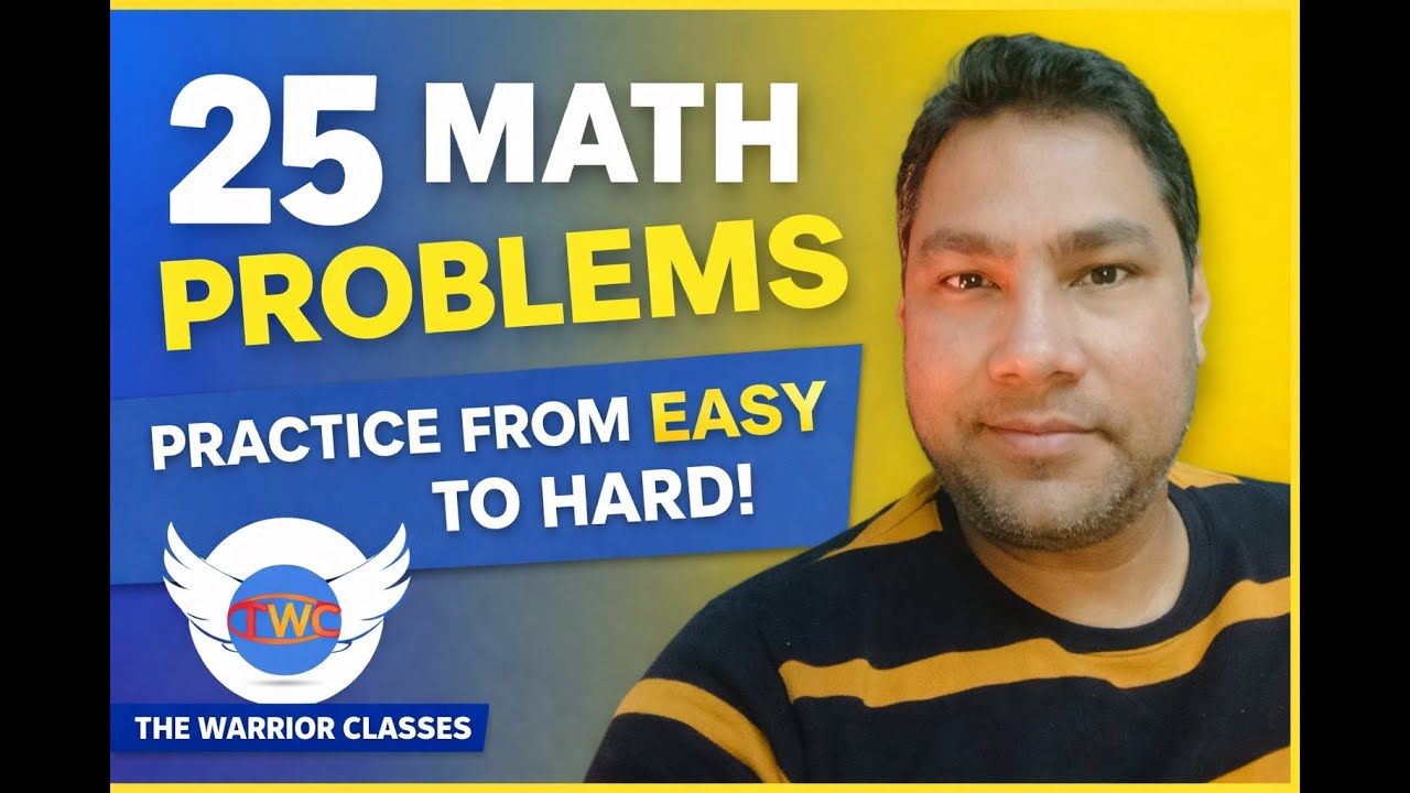 25 Mind-Blowing Math Problems | Test Your Brain 🧠 | The Warrior Classes | For CDS NDA SSC  Bank