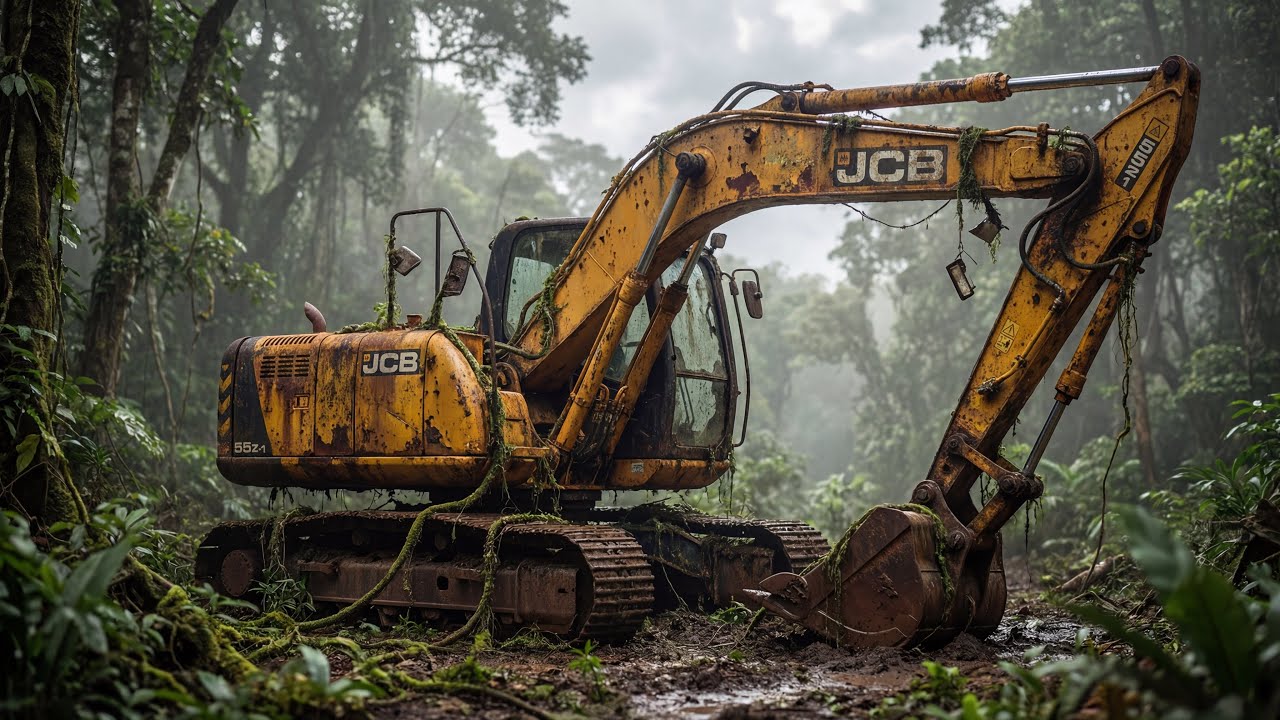 ASMR Car Restoration! Abandoned JCB 55Z-1 2022 Full Restoration