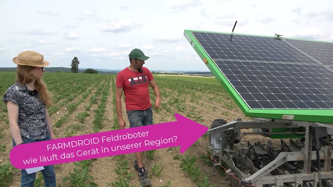 Pflanzenbau Aktuell - Feldroboter von FARMDROID im Live-Einsatz