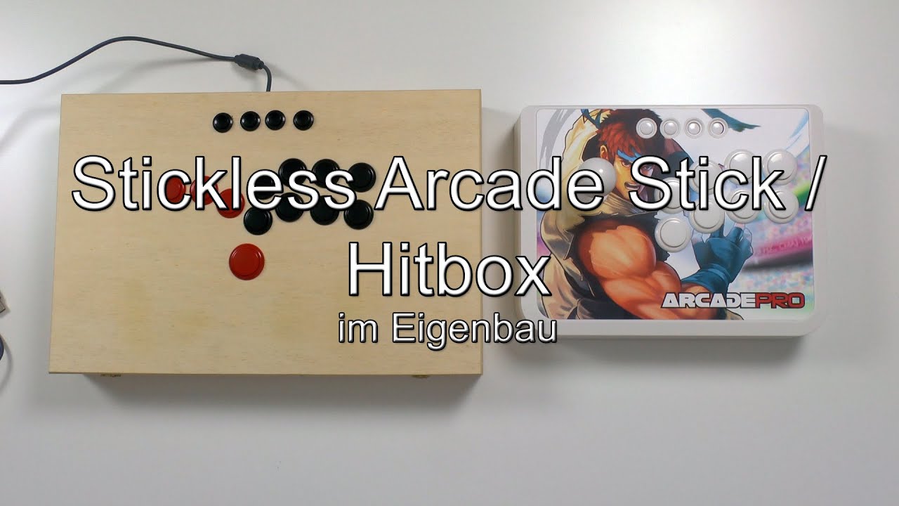 Stickless Arcade Stick (SLAC) / Hitbox im Eigenbau