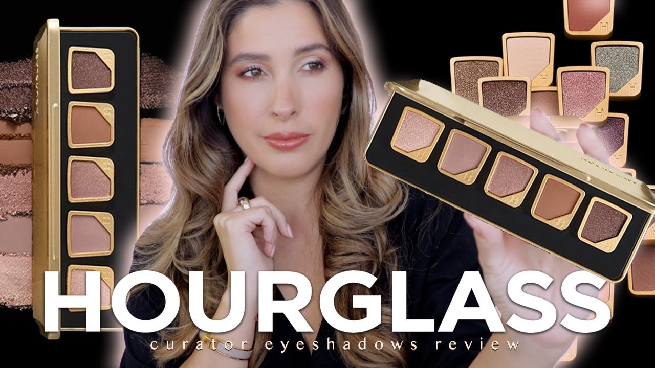 HOURGLASS CURATOR EYESHADOWS REVIEW SWATCHES and EYE LOOK using VIBRANT ROSE Eyeshadow Palette