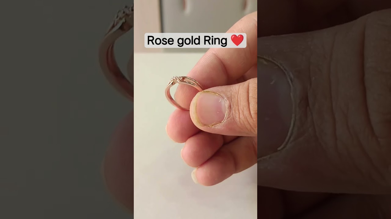 925 silver rose gold Ring