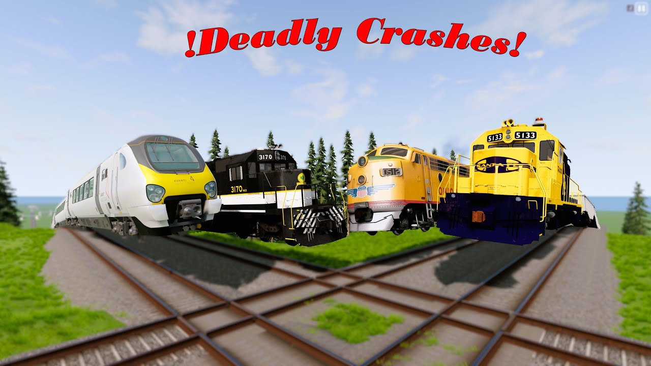 Extreme Train Crashes # 15 ( even more trains) | @beamng