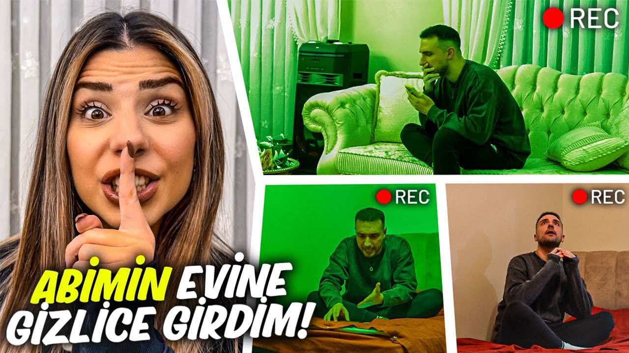 ABİMİN EVİNDE GİZLİCE KALIP KORKUTTUM !?