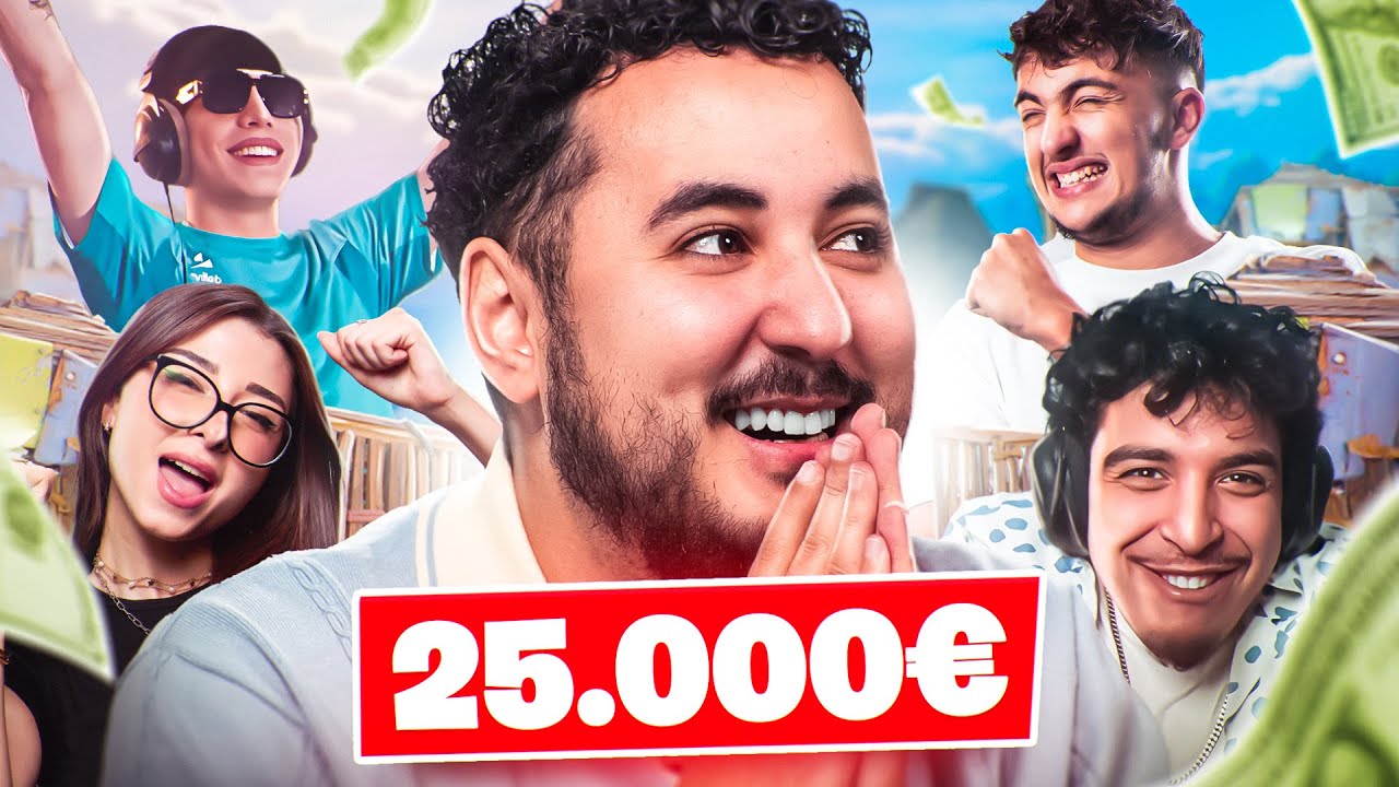 ON FAIT UN TOURNOI SUR FORTNITE AVEC PLEIN DE STREAMERS ! (25.000€ à gagner)