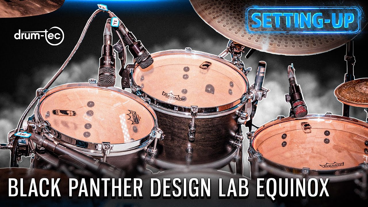 Assembling the Mapex Black Panther Design Lab Equinox for the shoot!