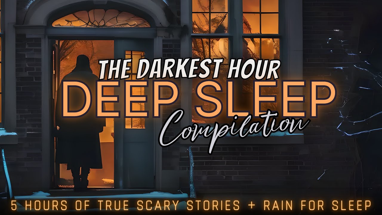 5 Hours of TRUE Scary Stories + rain for sleep 😴 black screen, no ads, just stories