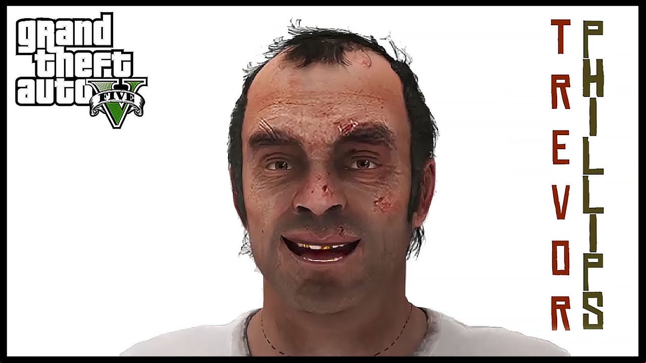 TREVOR Phillips Facial Animation Crazy talk (GTA 5 Funny Face video)