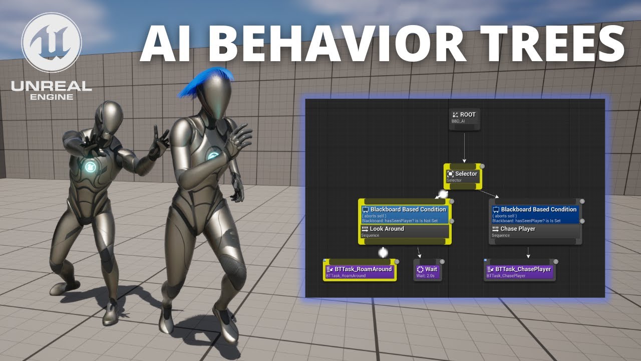 Как создать вражеский ИИ с помощью деревьев поведения в Unreal Engine 5 #2 — Атака игрока