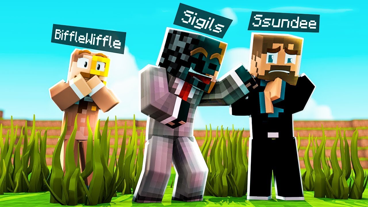 I BROKE his BASE on Camp MINECRAFT (Funny Moments)