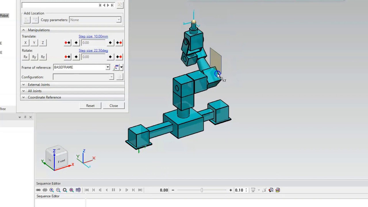 Process Simulate Tutorial - Kinematics Blue Robot