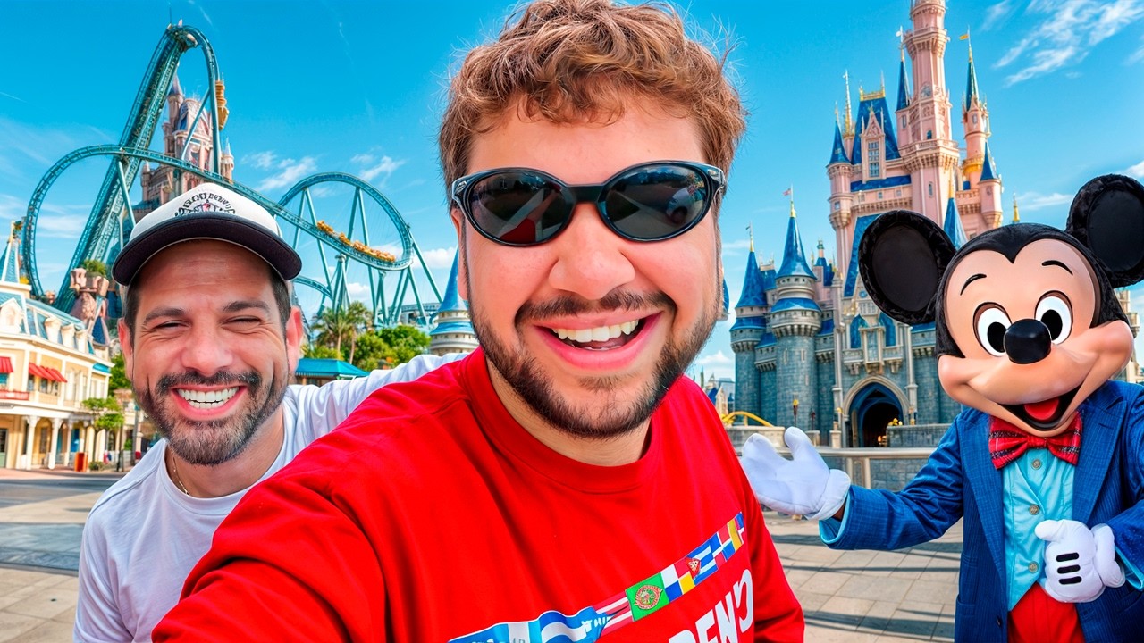 BRINO E AQUELES CARAS NO PARQUE DA DISNEY! - Vlog
