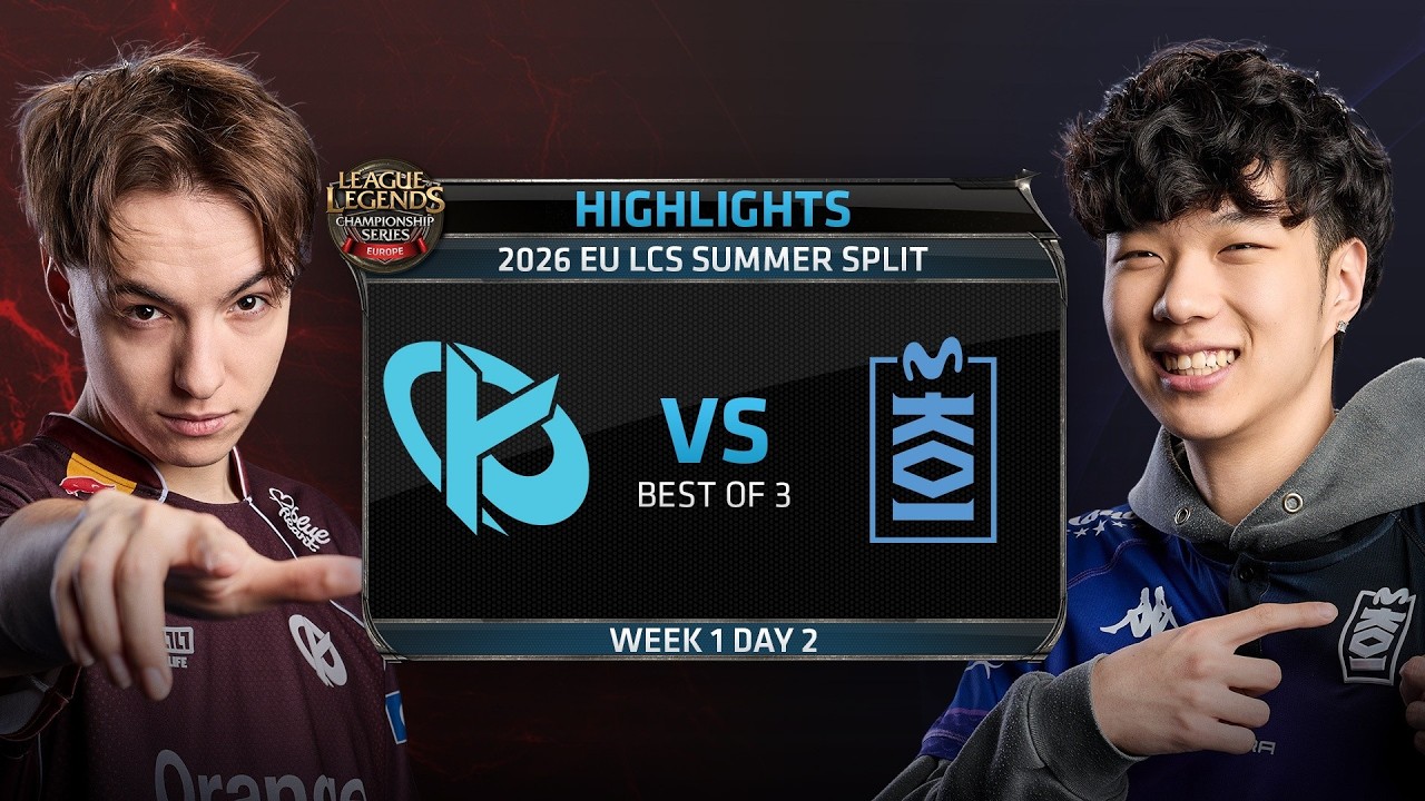 KC vs MKOI | HIGHLIGHTS | 2026 #LEC Summer - Week 1 Day 2 | Karmine Corp vs Movistar KOI