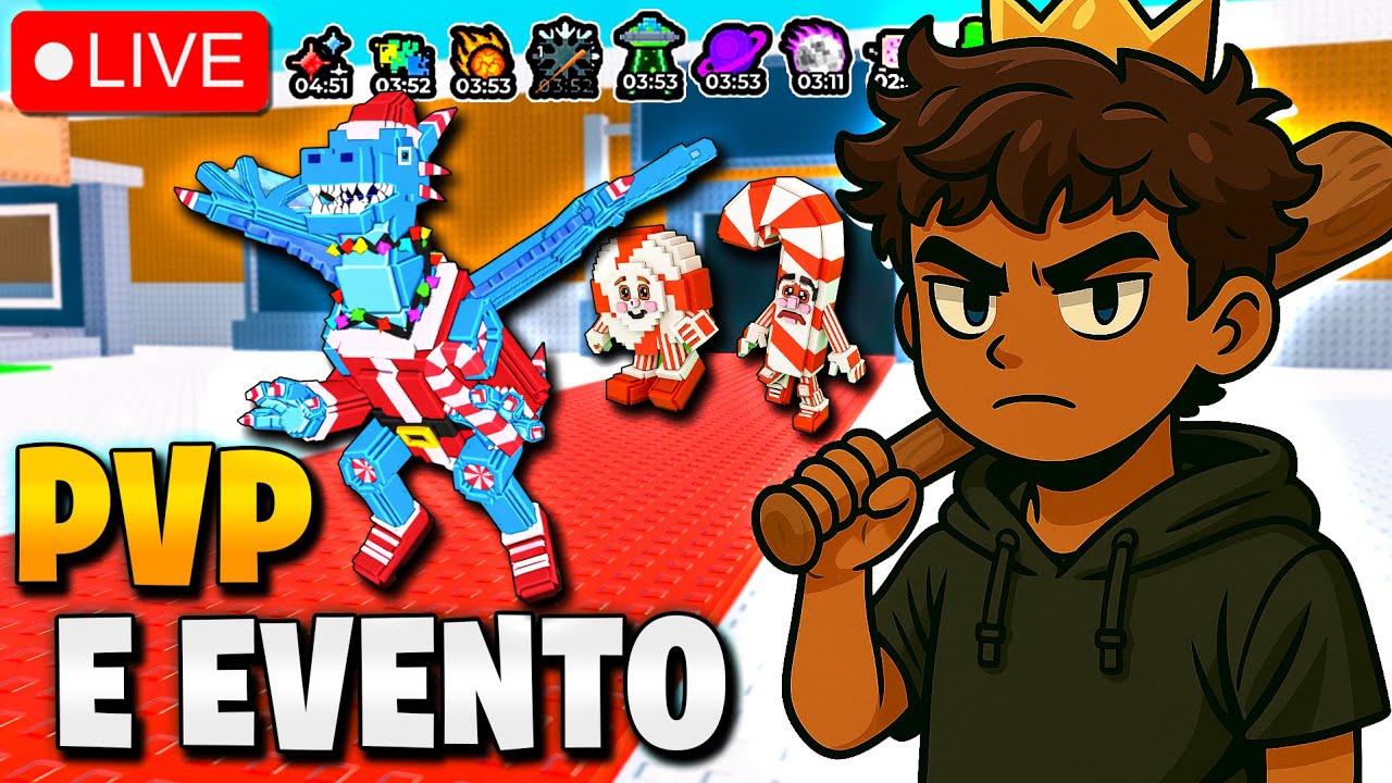 PVP 1V1 E EVENTO DE ADM 😱 ROUBE UM BRAINROT AO VIVO #roblox #brainrot