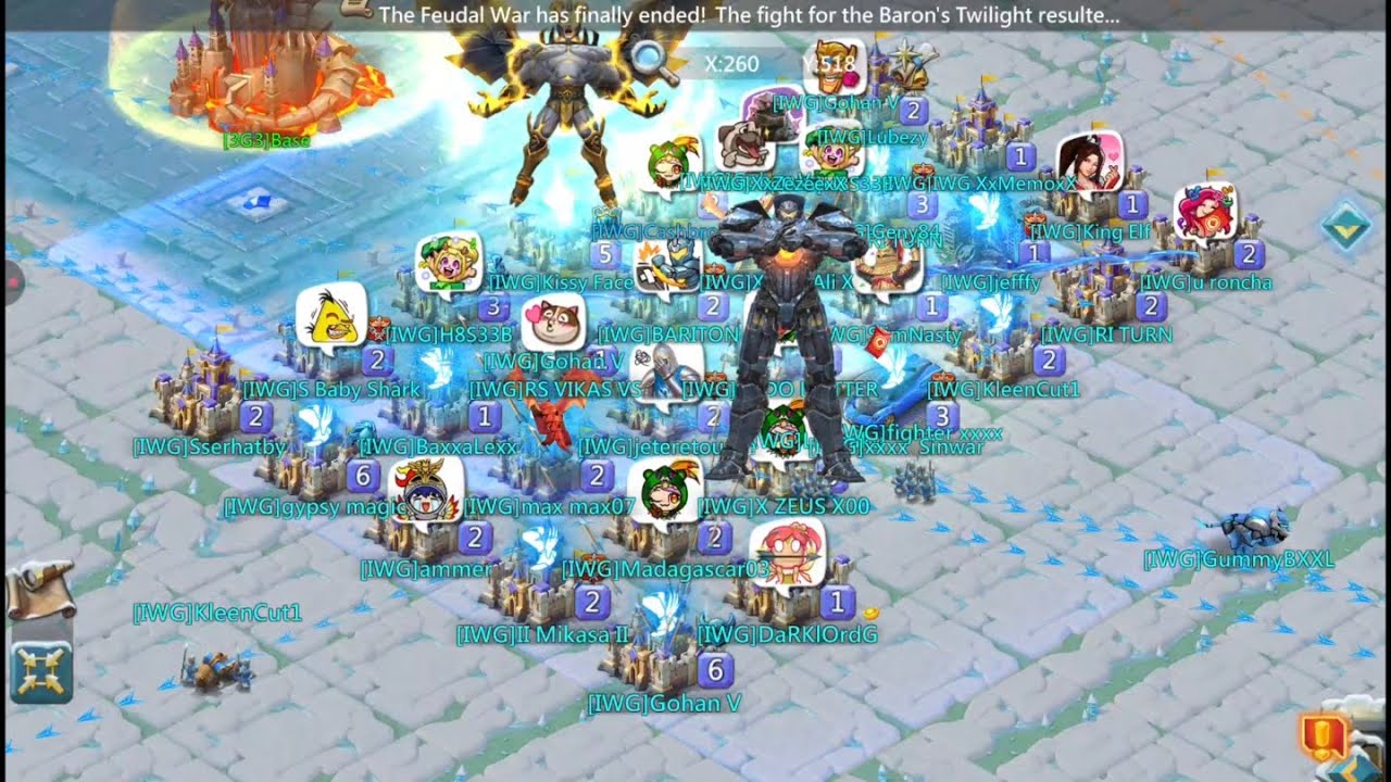 LORDS MOBILE:DOM 4 EASIEST BARON WITH (IWG+ZUI) VS IGG FAM !!LETS GO. #lordsmobile #games 