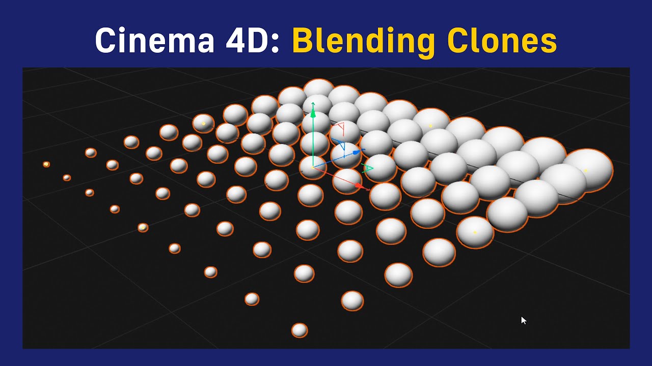 Cinema 4D: Blending Clones