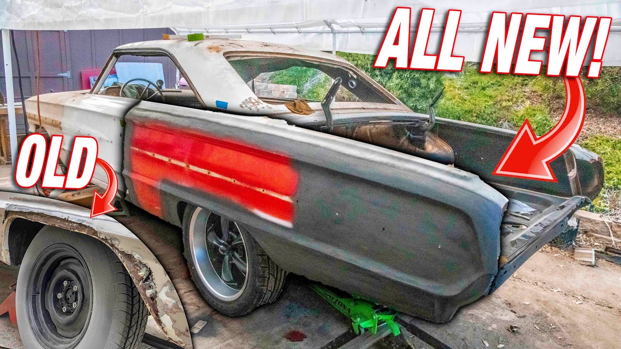 Rebuilding my ROTTED Galaxie With All New Quarter Panels!