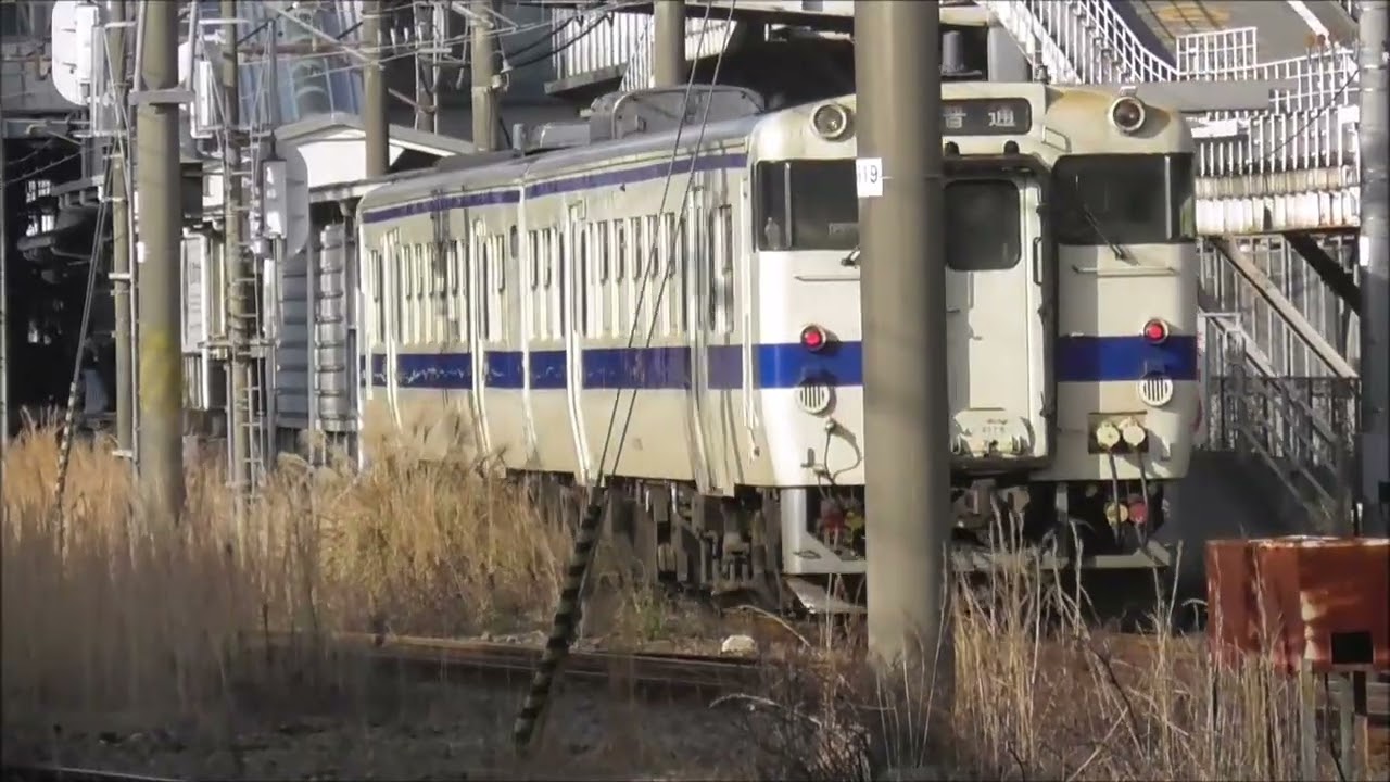 JR九州　鹿児島車両センターから発車まで　 キハ47  47 8056+47 9078　鹿児島中央駅～慈眼寺駅（347D）　 宮田通り踏切　撮影日2026 3 5