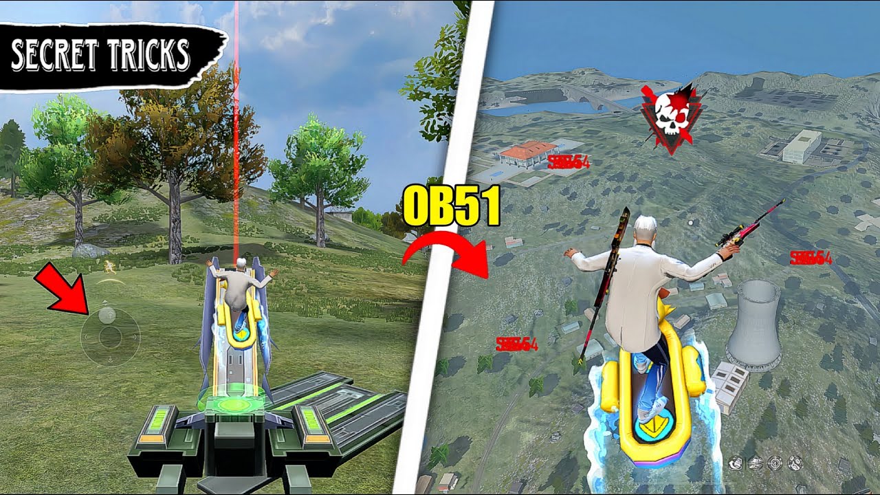 TOP 10 NEW TRICKS FREE FIRE || LAUNCHPAD NEW TRICK || FREE FIRE